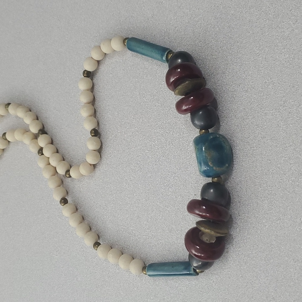 Ceramic Stone Beaded Necklace